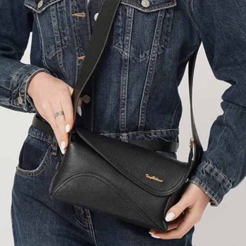 Сумка жіноча шкіряна Tony Bellucci 0868-281 чорна