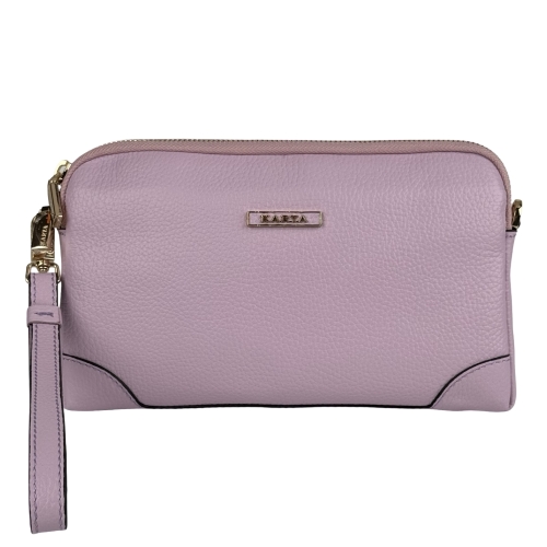 Сумка жіноча шкіряна Karya 2030-082 світло-фіолетовий