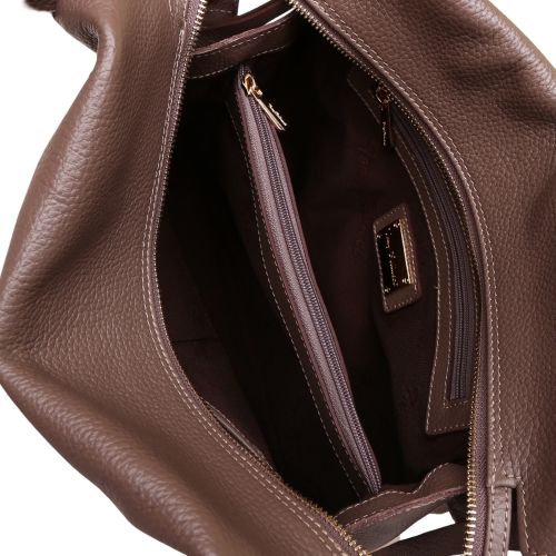 Сумка жіноча шкіряна Tony Bellucci 0319-213 світло-коричнева