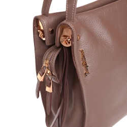 Сумка жіноча шкіряна Tony Bellucci 0319-213 світло-коричнева