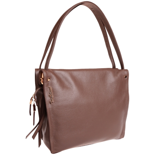 Сумка жіноча шкіряна Tony Bellucci 0319-213 світло-коричнева