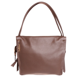 Сумка жіноча шкіряна Tony Bellucci 0319-213 світло-коричнева