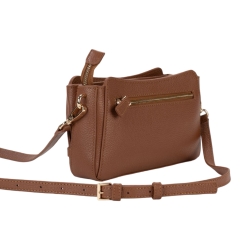 Сумка крос-боді жіноча шкіряна Enzo Nori EN1098-903 коричнева