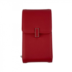 Сумка через плече жіноча шкіряна Eminsa 40241 9-5 червона