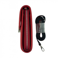 Сумка через плече жіноча шкіряна Eminsa 40241 9-5 червона