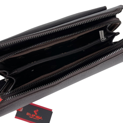 ​Клатч чоловічий шкіряний Eminsa 5116 18-3 темно-коричневий