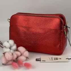 Сумка жіноча шкіряна Genuine Leather 05931 DL58 червона