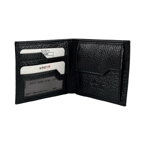 Гаманець чоловічий шкіряний Karya 0458-03 чорний