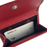 Кошелек женский кожаный лакированный Karya 2026-074 красный