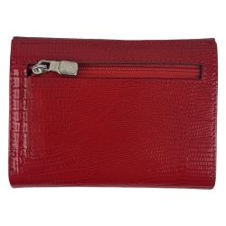 Кошелек женский кожаный лакированный Karya 2026-074 красный