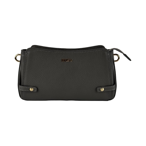 Сумка крос-боді жіноча шкіряна Enzo Nori EN1098-905 сіра