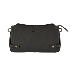 Сумка крос-боді жіноча шкіряна Enzo Nori EN1098-905 сіра