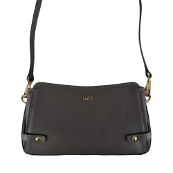 Сумка крос-боді жіноча шкіряна Enzo Nori EN1098-905 сіра