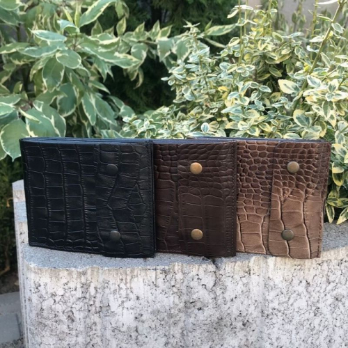 Гаманець чоловічий під крокодилячу шкіру Bond 514
