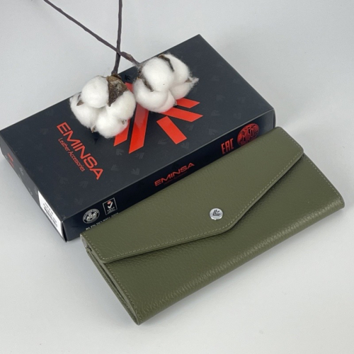 Кошелек женский кожаный Eminsa 2184 37-36 хаки