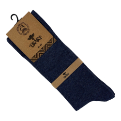 Шкарпетки чоловічі Urart Cotton 7451 (принт ромби) високі сині Size 41-45