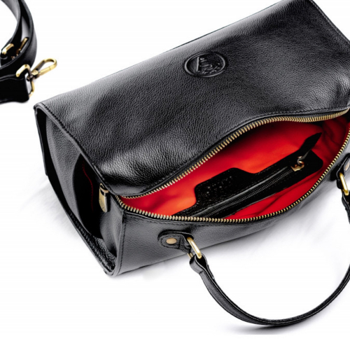 Сумка жіноча шкіряна Vittorio Safino VSL 094 чорна