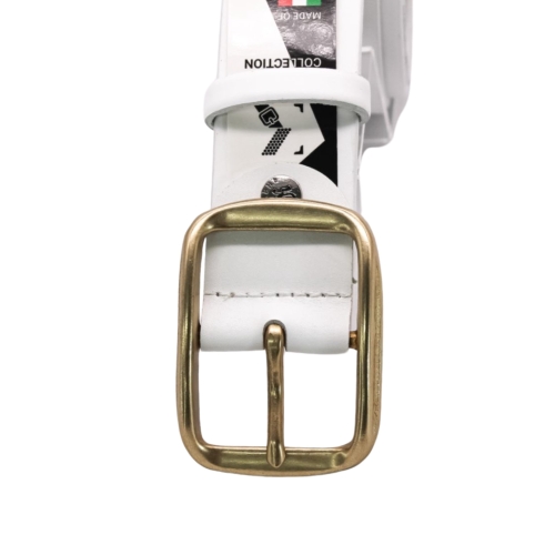 Ремень женский кожаный Кремень 05.40.00.05 белый 115 см