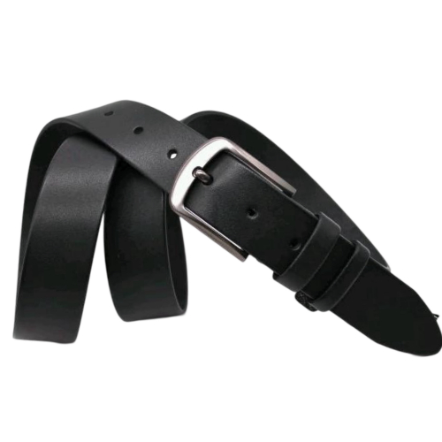 Ремень мужской кожаный Кремень 06.40.00.39 черный батальный 150 см