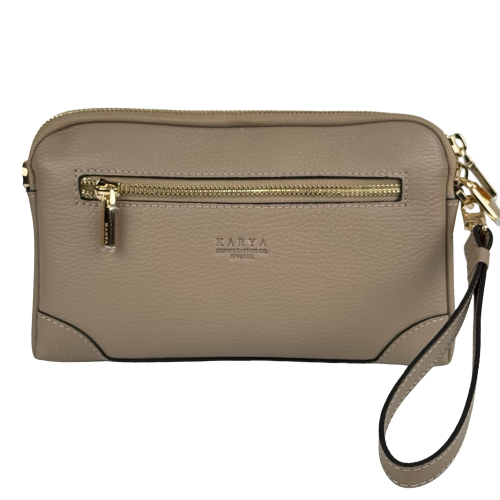 Сумка жіноча шкіряна Karya 2030-50 бежева