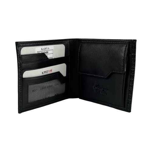 Гаманець чоловічий шкіряний Karya 0458-076 чорний
