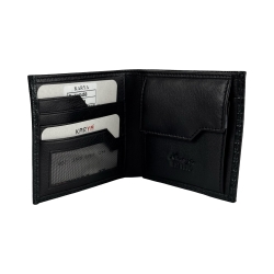 Гаманець чоловічий шкіряний Karya 0458-076 чорний