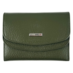 Кошелек женский кожаный Karya 2026-084 хаки