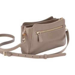 Сумка кросс-боди женская кожаная Enzo Nori EN1098-907 капучино