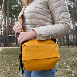 Сумка жіноча шкіряна Tony Bellucci 0349-203 жовта