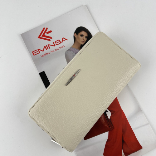 Кошелек женский кожаный Eminsa 2151 37-9 молочный