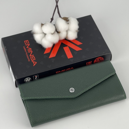 Гаманець жіночий шкіряний Eminsa 2184 18-16 зелений