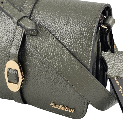 Сумка жіноча шкіряна Tony Bellucci 0765-217-1 оливкова