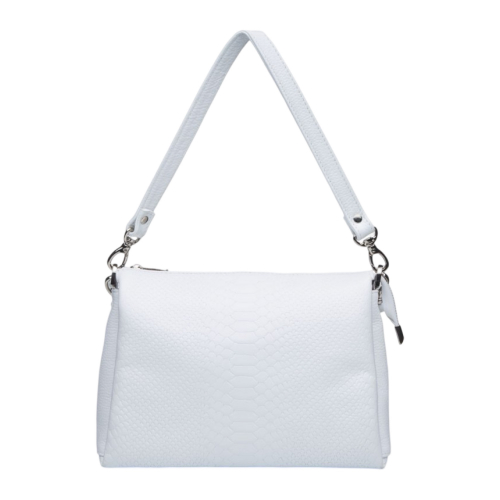 Сумка женская кожаная Vito Torelli 1065 4070/1005 белая с питоном