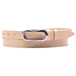 Ремінь жіночий шкіряний Кремінь 05.25.00.114 молочний 125 см
