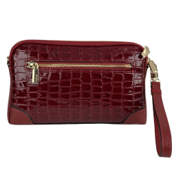 Сумка жіноча шкіряна лакована Karya 2030-08 червона