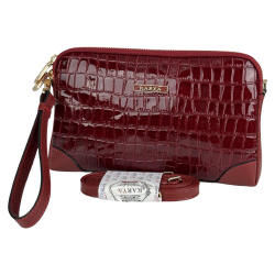 Сумка жіноча шкіряна лакована Karya 2030-08 червона