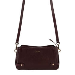 Сумка кросс-боди женская кожаная Enzo Nori EN1098-920 бордова