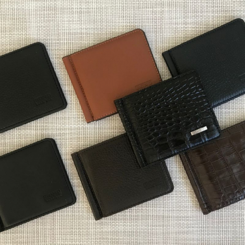 Гаманець-затискач для грошей чоловічий шкіряний Bond 554