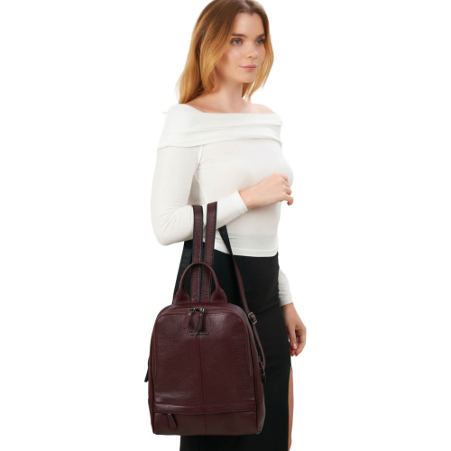 Рюкзак жіночий шкіряний Tony Bellucci 0061-1905 бордовий