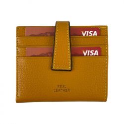 Кошелек картхолдер женский кожаный Eminsa 1611 37-13 желтый