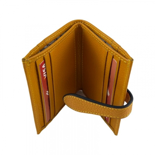 Гаманець картхолдер жіночий шкіряний Eminsa 1611 37-13 жовтий