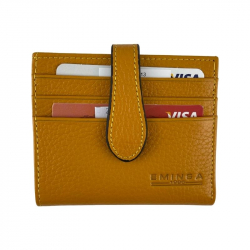 Кошелек картхолдер женский кожаный Eminsa 1611 37-13 желтый