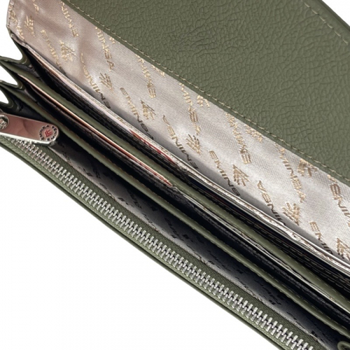 Гаманець жіночий шкіряний Eminsa 2184 11-36 хакі