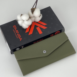 Кошелек женский кожаный Eminsa 2184 11-36 хаки