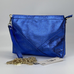 Сумка жіноча шкіряна Genuine Leather 05927 DL22 електрик​