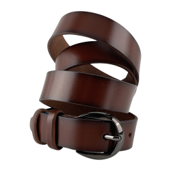 Ремень женский кожаный Кремень 05.30.00.22 110 см коричневый