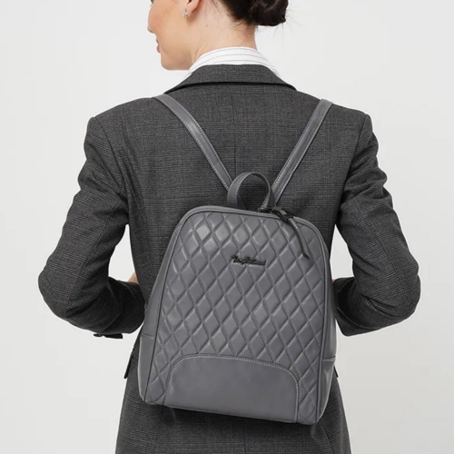 Рюкзак жіночий шкіряний Tony Bellucci 0135-2003 сірий