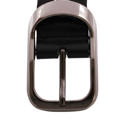 Ремінь чоловічий шкіряний Кремінь 01.35.00.204 чорний 120 см