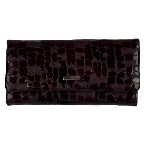 Гаманець жіночий шкіряний лакований Karya 1159-590 сливовий