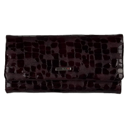 Гаманець жіночий шкіряний лакований Karya 1159-590 сливовий